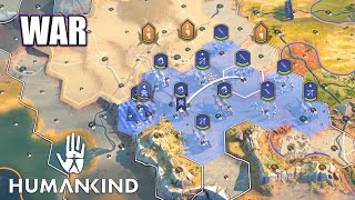 This is how War Works and how Large Battles play - Humankind Overexplained Tutorial Let's Play ep.4