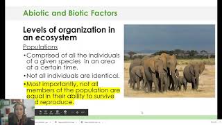 Unit 1 - Abiotic/Biotic Factors Affecting Populations