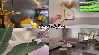 تنظيف عميق لغرفة الجلوس 🌱