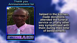 Emmanuel Flavius thank you