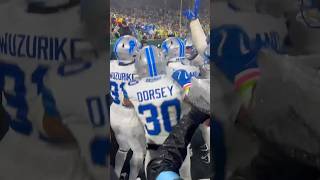 Lions celebrate after Kerby Joseph’s PICK-SIX 👏 | Detroit Lions #shorts