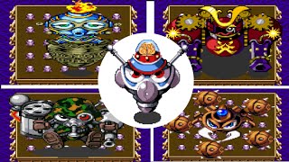 Super Bomberman 4 - Shirobon Vs All Bosses Fight (Sem morrer) #dogun #machinder #rocketeer