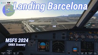 Landning Barcelona LEBL | ORBX | A320neo