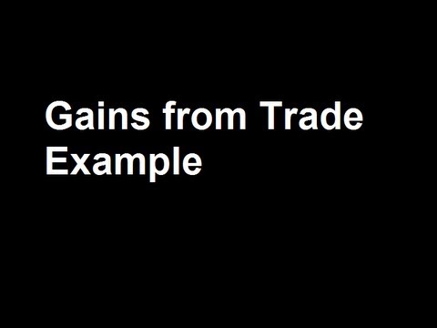 6 Gains from Trade Example 6 Gains from Trade Example