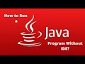 How to run java without IDE using notepad and command prompt in pc  English subtitles..