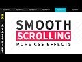 Pure CSS Smooth Scrolling Effects - No Javascript | Smooth Scroll To Element Form Anchor