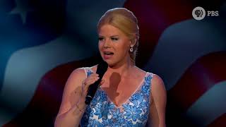 Megan Hilty performing "God Bless America" on the 2018 National Memorial Day Concert