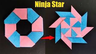 Paper Ninja Star | How to make a Paper Transforming Ninja Star | How to make a paper Ninja Star