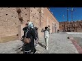 🕌 walk tour in marrakech morocco exploring el badi palace asmr 🇲🇦✨