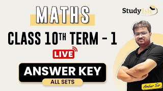 Maths Answer Key  Class 10 | Standard Maths 030/1/4| Basic Maths 430/1/4 | CBSE Term 1