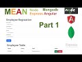 Nodejs Angular with Mongodb (MEAN) Crud App Part 1