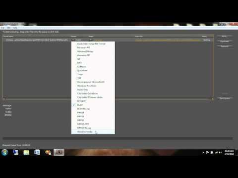 Convert FLV to WMV with Adobe Media Encoder