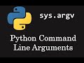 using command line argument in python