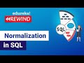 Normalization in SQL  | Database Normalization Forms - 1NF, 2NF, 3NF, BCNF | Edureka Rewind
