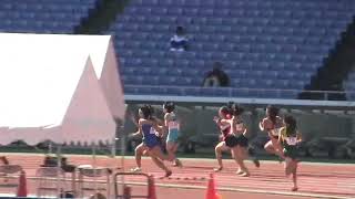 2012年第43回ジュニアオリンピック陸上競技大会 Ａ女子 200m 予選4組