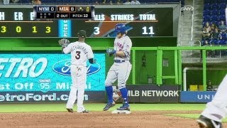 NYM@MIA: Turner puts Mets on board with double