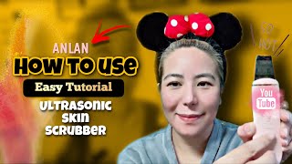 ANLAN “ULTRASONIC SKIN SCRUBBER” | HOW TO USE | Easy Tutorial By Akies Corner