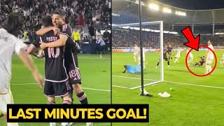Miami fans went crazy after MESSI scored last minute goal vs LA Galaxy | Football News Today