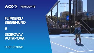 Flipkens/Siegemund v Sizikova/Potapova Highlights | Australian Open 2023 First Round