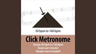 61 bpm (beats per minute) Click Metronome - Steady Tempo Warm Cowbell