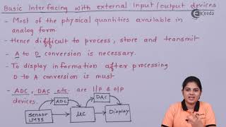 Basic Interfacing with External Input Output Devices - Microprocessor and Microcontrollers