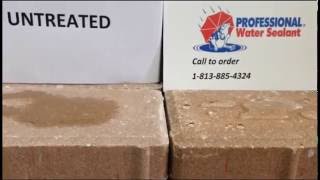 Professional Water Sealant on Concrete Paver Bricks PWS-5 PWS-8 Waterproofing