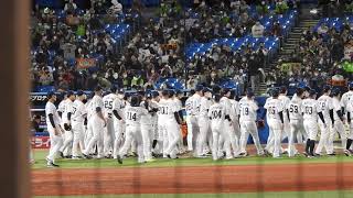 2021/11/12神宮CSファイナル　ＣＳ突破胴上げ　ヤクルトvs巨人