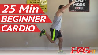 25 Min Beginner Cardio Workout at Home - Low Impact Cardio Exercises - Easy Aerobic Workouts