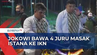 Presiden Jokowi Santap Nasi Goreng Bersama Sejumlah Menteri saat Bermalam di IKN