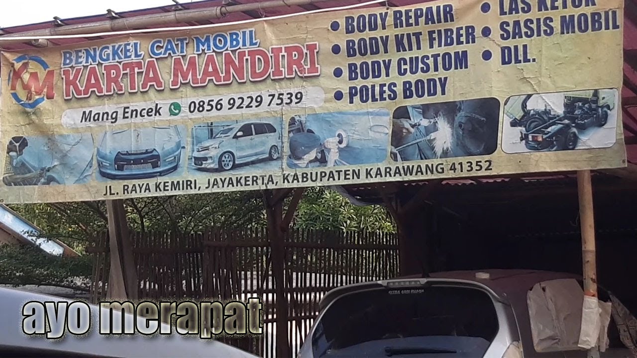 Mang Encek // Tukang Cat Mobil Di Karawang - YouTube