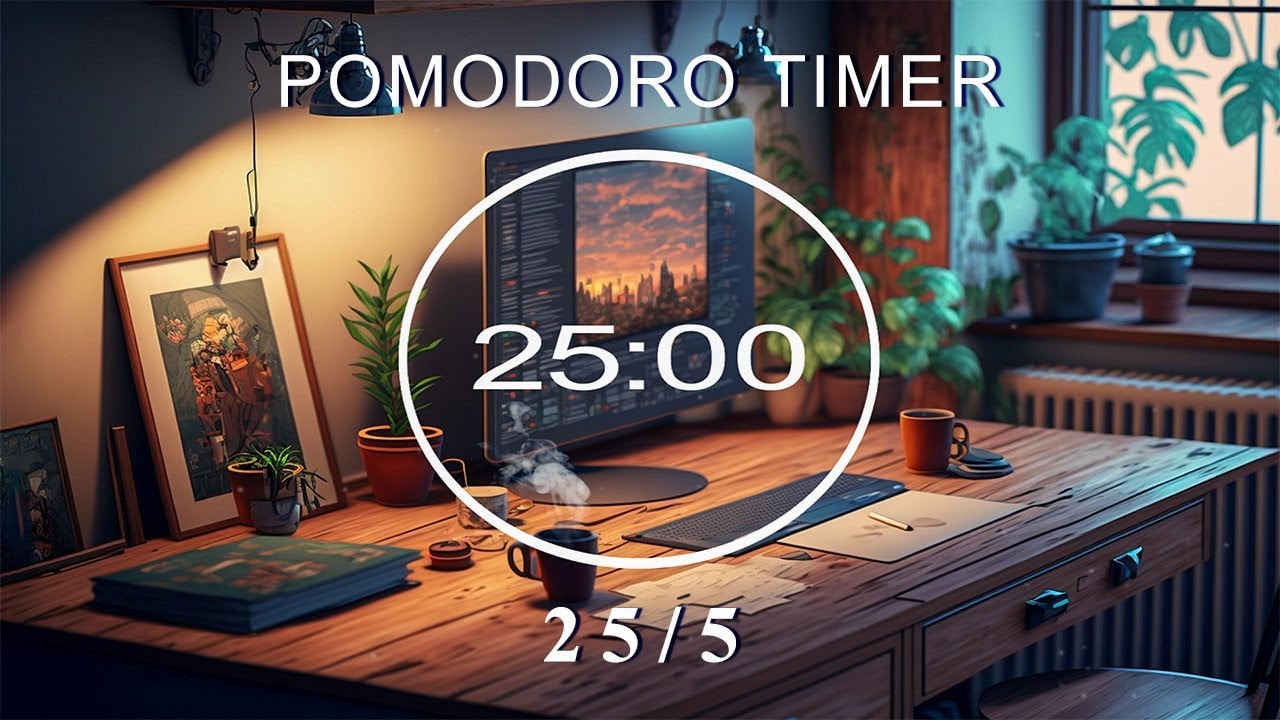 25 5 Pomodoro Timer ôÿà ä Cozy Room With Lofi Music For Relaxing Studying