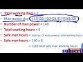 safe man hours calculation how to calculate safe man hours safe man hours