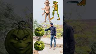 😂rounding Pumpkin To funny Frog Joker Gorilla and dame tu casita #shorts #vfx #trending