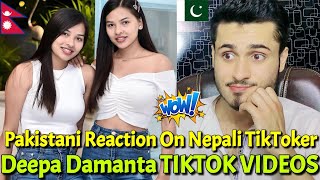 Most Popular Nepali Twins Sister's Deepa Damanta New Viral TIKTOK VIDEOS | Rk ReActions