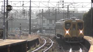 【ＨＤ１０８０ｐ】　ＪＲ山陽本線　１０５系１０６編成　小月駅到着