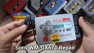 Sony WM-GX670 Repair Cassette Player Walkman