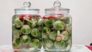 CÀ PHÁO (CÀ THÁI XANH) MUỐI- Cách muối cà pháo truyền thống của người miền Bắc giòn ngon tuyệt vời.