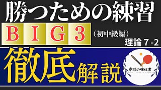 【理論７-2】勝つための練習BIG３-2：初級編【卓球の強化書】#卓球 #pingpong #tabletennis #戦術 #馬龍 #孫穎莎 #卓球の強化書 #tactics