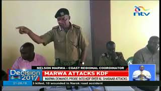 KDF is failing us on Al Shabaab war in Boni - Nelson Marwa