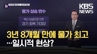 3년 8개월만에 물가 최고치…일시적 현상? / KBS 2021.05.04.