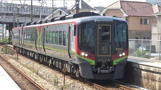 【4K】JR瀬戸大橋線　特急南風2700系気動車　備前西市駅通過