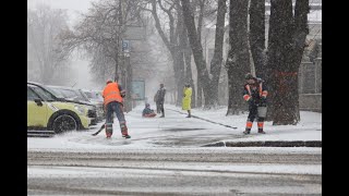 Киев сегодня 🔴 12 декабря 2022 В Киеве выпал снег Зимний Киев Заснеженный Киев Снегопад в Киеве