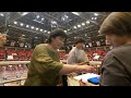 熱海富士 平戸海 王鵬 遠藤がお出迎え✨【勧進大相撲2024】2024 4 16 atamifuji hiradoumi oho endo