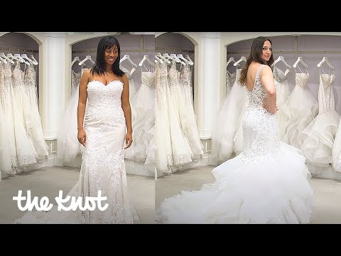 A Quick Guide to Wedding Dress Silhouettes: Mermaid vs. Trumpet | De Knoop #shorts