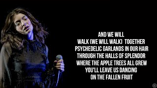 Lorde - FALLEN FRUIT (Lyrics)