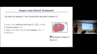 Shuo Pang: Colouring is hard on average for polynomial calculus and Nullstellensatz