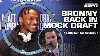 Woj on Lakers' HC search: No OBVIOUS choice 👀 + Bronny James BACK in the Mock Draft 📈 | NBA Today