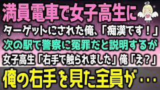 【感動する話】美人女子高生に満員電車で痴漢扱いされ、連行されてしまった俺「この人、右手で私を触ったの！」警察官「署まで同行してもらえる？」JK「え？私が？」実は・・・（泣ける話）感動ストーリー朗読