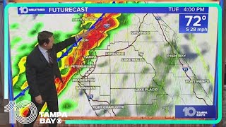 Tampa Bay weather: Isolated tornadoes, coastal flooding possible Tuesday (3 p.m. Monday update)