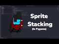 How to do simple sprite stacking in pygame